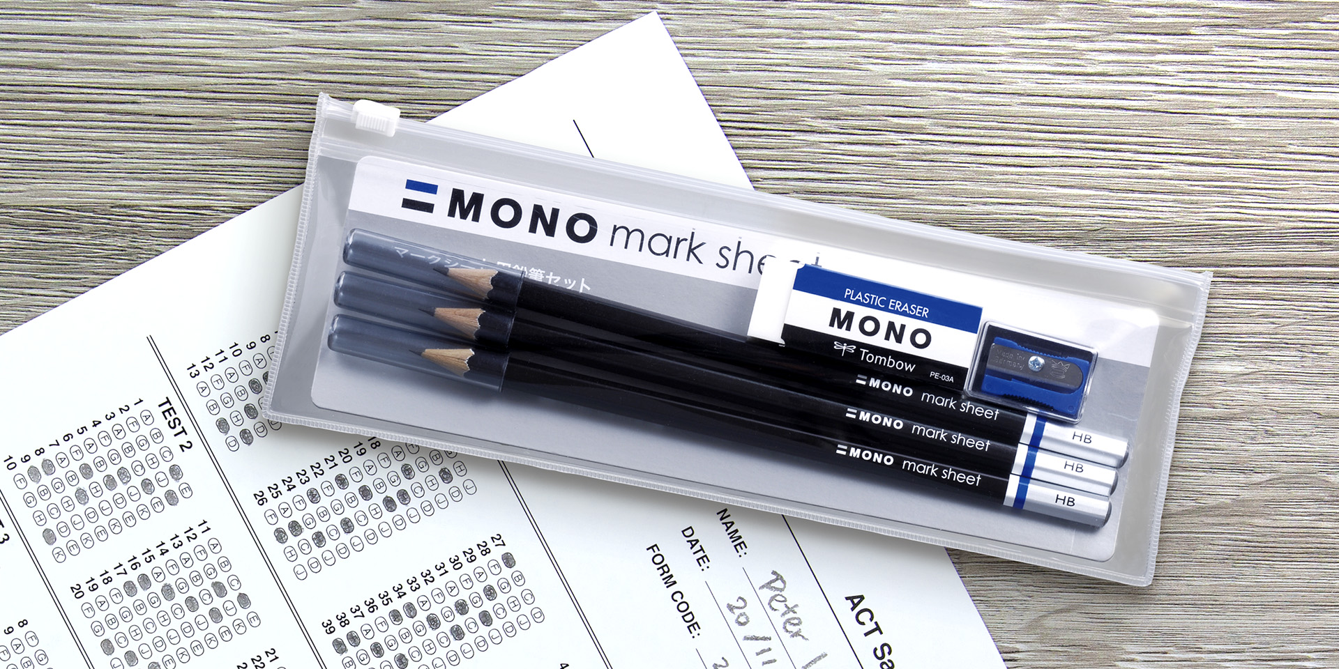MONO mark sheet 考試用HB鉛筆套裝– 永一有限公司